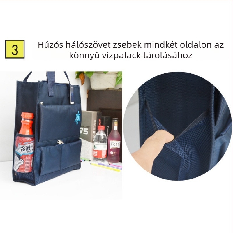 Fiúknak készült iskolai táska, vízálló Oxford anyagból, több rekesz a könyvek és a füzetek számára