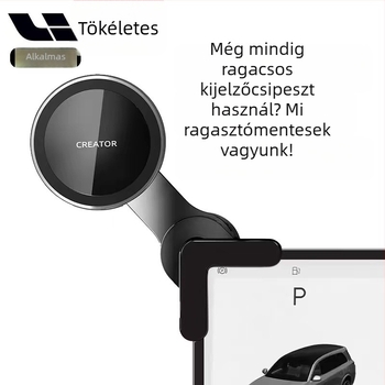 BYD-kompatibil mágneses autótelefon-tartó a műszerfalra, 15W vezeték nélküli töltés, snap-on telepítés