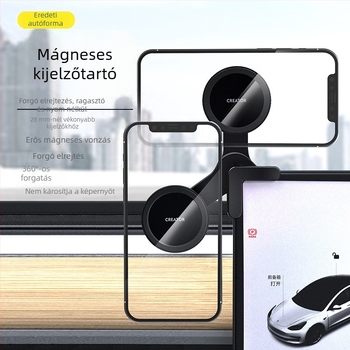 BYD-kompatibil mágneses autótelefon-tartó a műszerfalra, 15W vezeték nélküli töltés, snap-on telepítés