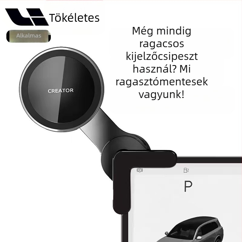 BYD-kompatibil mágneses autótelefon-tartó a műszerfalra, 15W vezeték nélküli töltés, snap-on telepítés