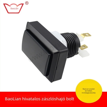 Baolian Téglalap alakú gomb a zenei géphez - 187 terminálos interfész, műanyag, modell B/new
