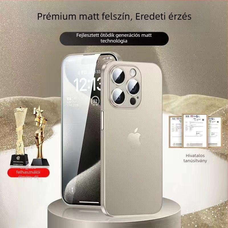 Murdinger iPhone 15 hátlapi tok – TPU, matt felület, ütésálló