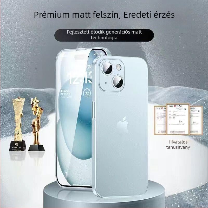 Murdinger iPhone 15 hátlapi tok – TPU, matt felület, ütésálló