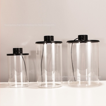 Magas boroszilikát üvegből készült ökológiai palack mikro táj akváriummal – USB növénylámpával – DIY anyag