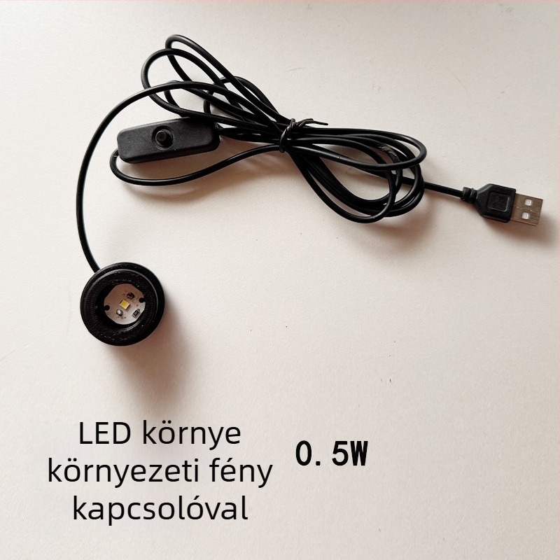 Magas boroszilikát üvegből készült ökológiai palack mikro táj akváriummal – USB növénylámpával – DIY anyag