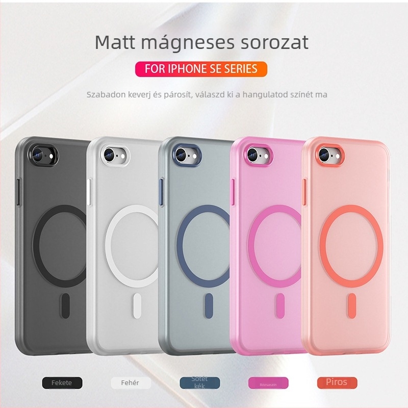 Rugged Shield TPU matt tok Apple iPhone SE2/SE3 – Kopásálló, ütésálló, ujjlenyomat-mentes, kompatibil SE2/SE3