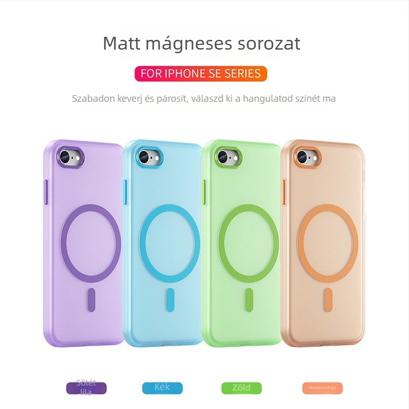 Rugged Shield TPU matt tok Apple iPhone SE2/SE3 – Kopásálló, ütésálló, ujjlenyomat-mentes, kompatibil SE2/SE3