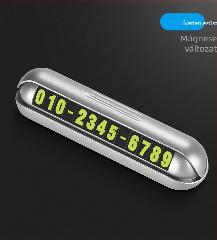 YUMCHO Rejtett parkolási tábla telefonszámmal - Modell YQ-1860, Anyag: Műanyag, Eredet: Shenzhen, Logó nyomtatás, Testreszabható