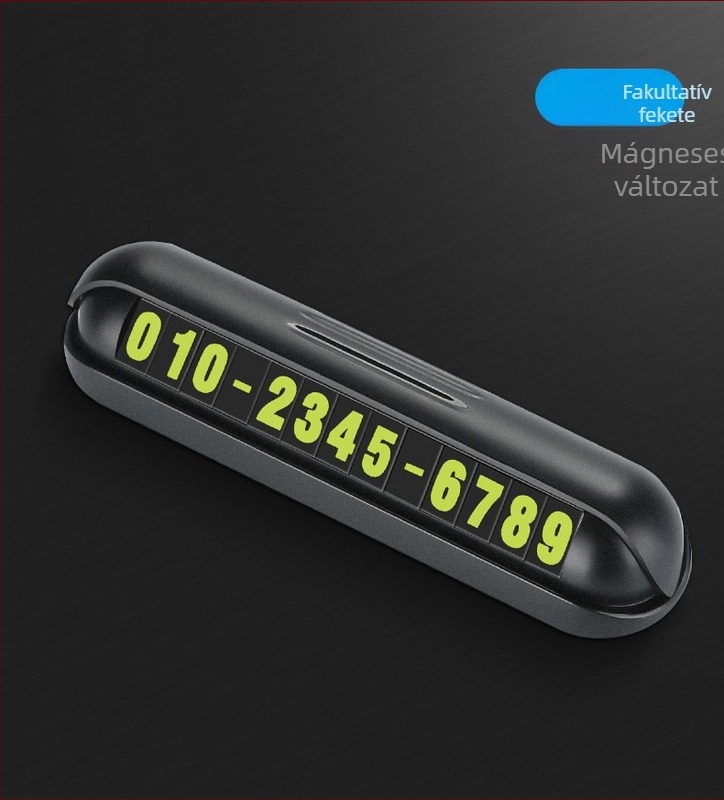 YUMCHO Rejtett parkolási tábla telefonszámmal - Modell YQ-1860, Anyag: Műanyag, Eredet: Shenzhen, Logó nyomtatás, Testreszabható