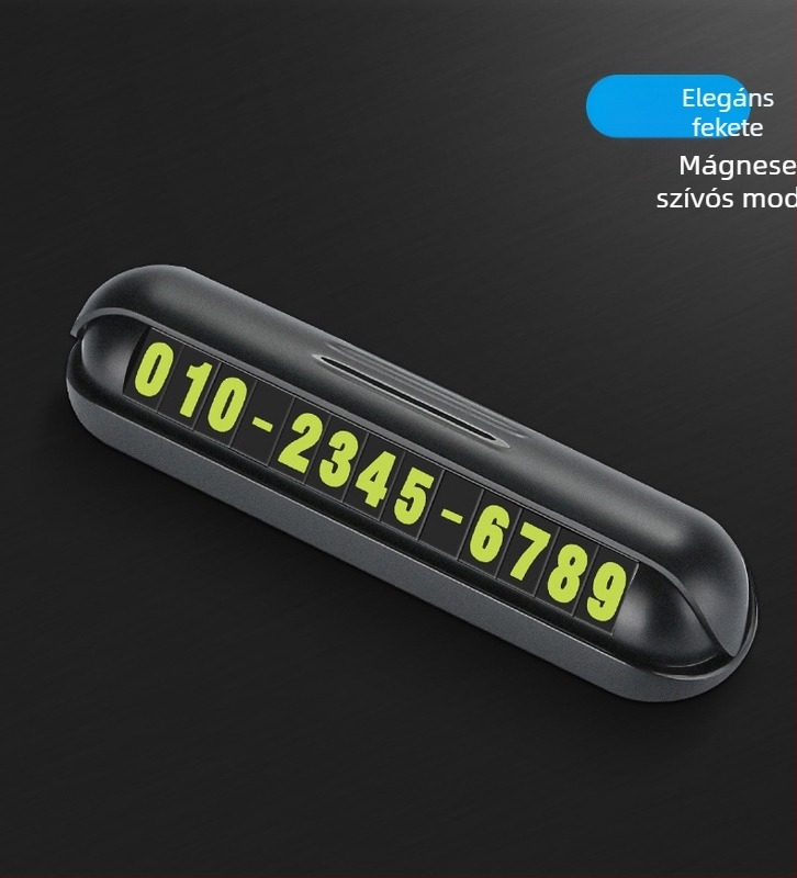 YUMCHO Rejtett parkolási tábla telefonszámmal - Modell YQ-1860, Anyag: Műanyag, Eredet: Shenzhen, Logó nyomtatás, Testreszabható