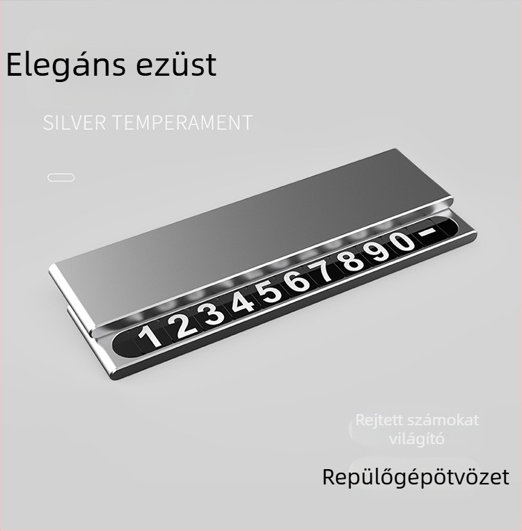 Fém rejtett ideiglenes parkolási jel, modell SW456, márka Chao Aoyu, logó nyomtatás elérhető