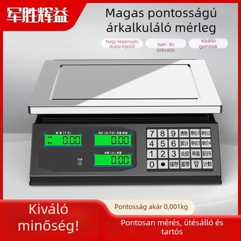 Digitális asztali mérleg zöldséges standokhoz, 30 kg kapacitás, magas pontosság