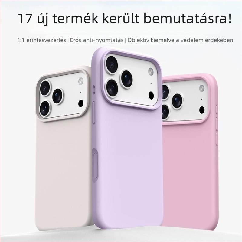 Folyékony szilikon mágneses telefontok iPhone 14 Pro Maxhoz – teljes körű védelmet nyújtó, vízálló, ütésálló, csúszásmentes
