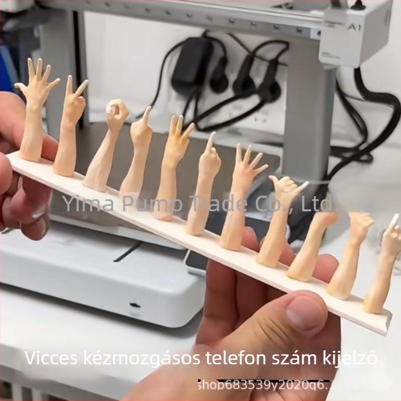 3D-nyomtatott ujjparkolási szám tábla, autó gesztusjel, modell 3D310, műanyag
