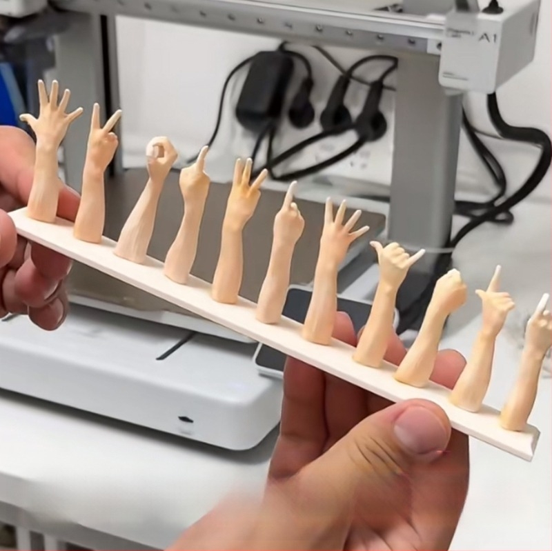 3D-nyomtatott ujjparkolási szám tábla, autó gesztusjel, modell 3D310, műanyag