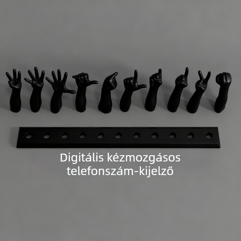 3D-nyomtatott ujjparkolási szám tábla, autó gesztusjel, modell 3D310, műanyag