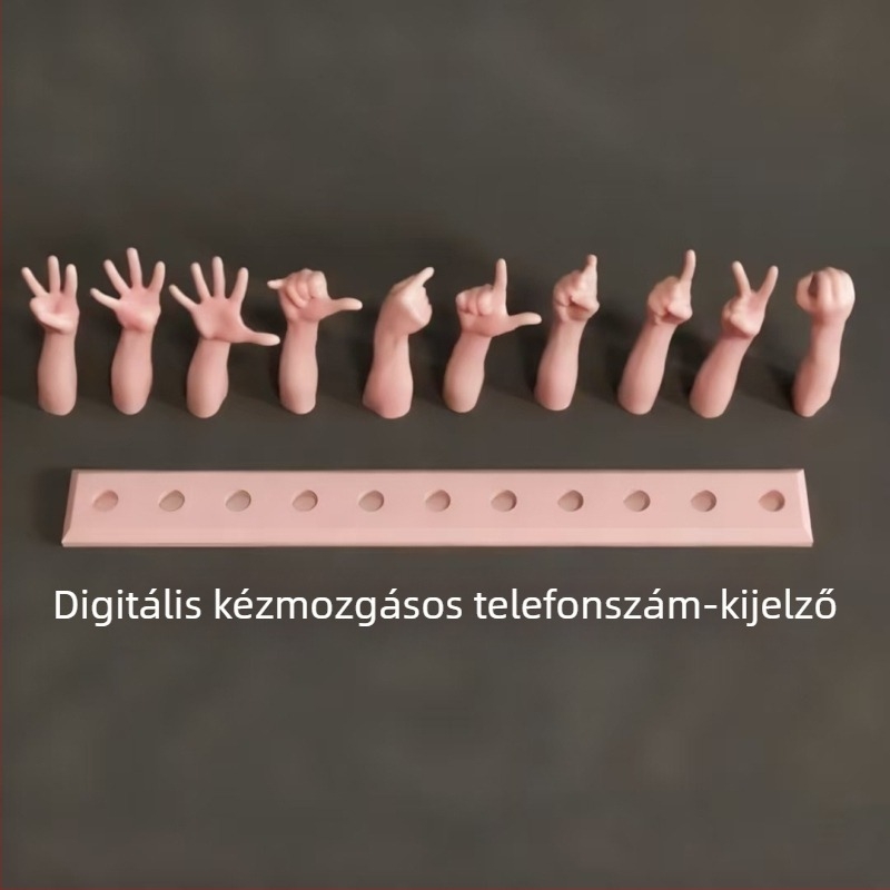3D-nyomtatott ujjparkolási szám tábla, autó gesztusjel, modell 3D310, műanyag