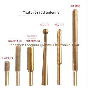 4G/5G antenna szívófejjel és rézrúddal, 433 MHz, teljes frekvenciaskála