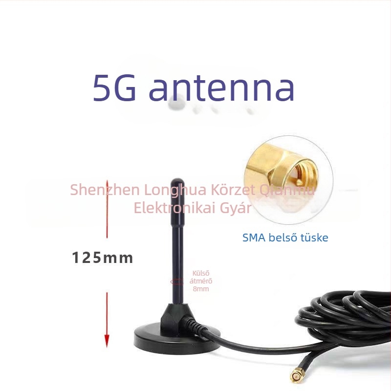 4G/5G antenna szívófejjel és rézrúddal, 433 MHz, teljes frekvenciaskála