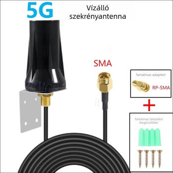 IoT antenna 5G/4G NB, vízálló, 2,4 GHz Wi‑Fi intelligens terminálokhoz