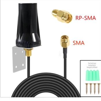 IoT antenna 5G/4G NB, vízálló, 2,4 GHz Wi‑Fi intelligens terminálokhoz