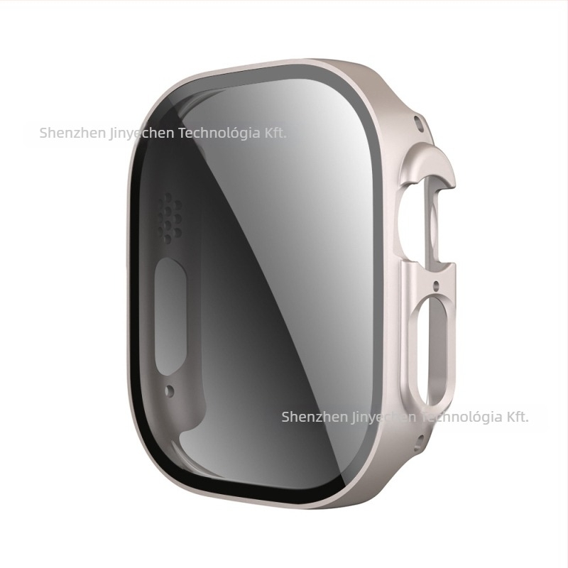 Apple Watch S11/10/9 magánéletvédelmi tok, keményített üveg kijelzővédővel és integrált PC tokkal