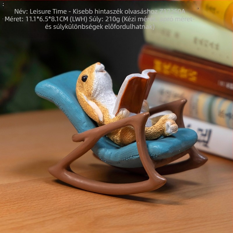 Béka ülő figura, gyantából készült asztali dekoráció, pasztorális stílus, márka Really Comfortable