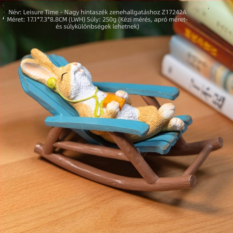 Béka ülő figura, gyantából készült asztali dekoráció, pasztorális stílus, márka Really Comfortable