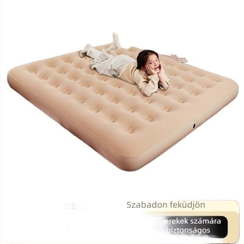 Kültéri automatikus felhúzható matrac egy- vagy kétszemélyes, összecsukható kemping matrac, felülete kompozit szövet