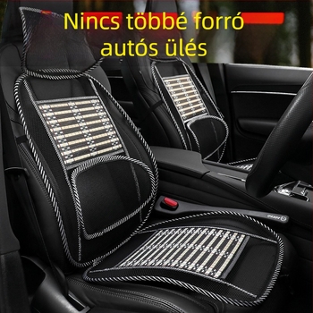 Autóülés masszázspárna, lélegző fémhálós anyag, töltőanyag nélküli, egyszerű mintázat, négy évszakos használat, általános autókhoz