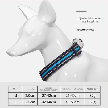 Kutyapóráz acélhuzalból, harapásálló, kényelmes fogantyú, fényvisszaverő, Charming Pet, 200 darabos csomag