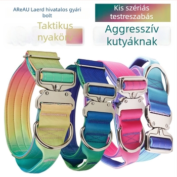 Nylonból készült taktikai nyakörv nagytestű kutyák számára robbanásbiztos kialakítással, modell LRD3030XQ