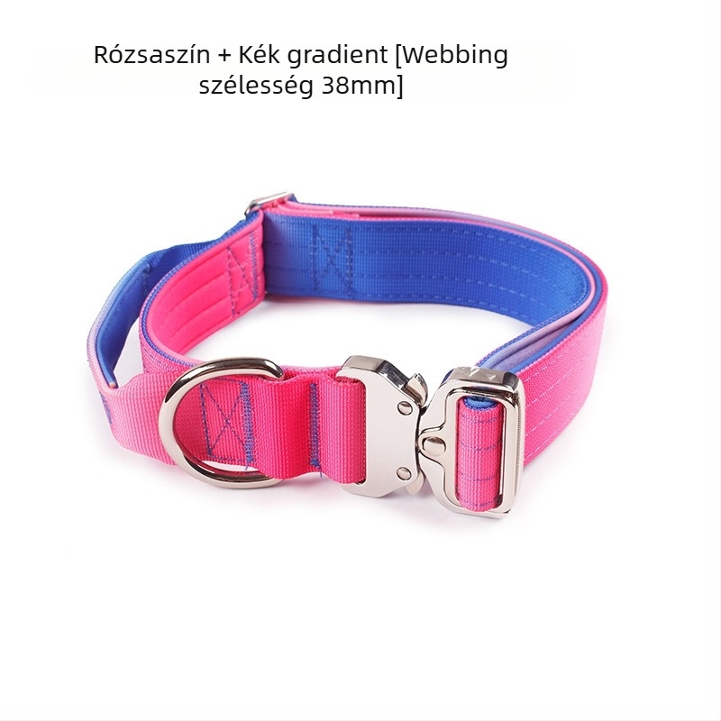 Nylonból készült taktikai nyakörv nagytestű kutyák számára robbanásbiztos kialakítással, modell LRD3030XQ