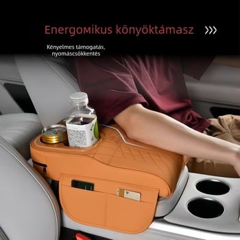 Autó karosszéja könyöktámasz: emelő párnák és tároló doboz, bőr, univerzális illeszkedés, többfunkciós papírzsebkendő-doboz, nincs testreszabás, eredet Taizhou