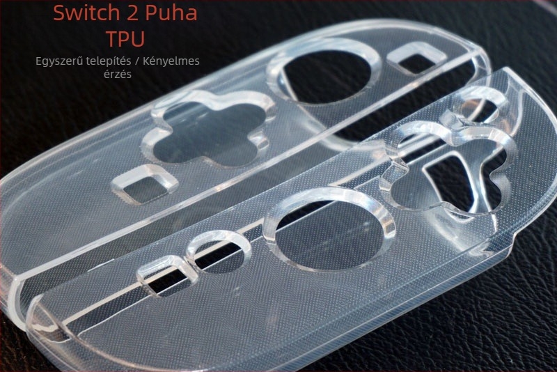 Nintendo Switch 2 védőtok PC+TPU, átlátszó, 35 g, Shenzhen eredetű, csomagolás: színes doboz