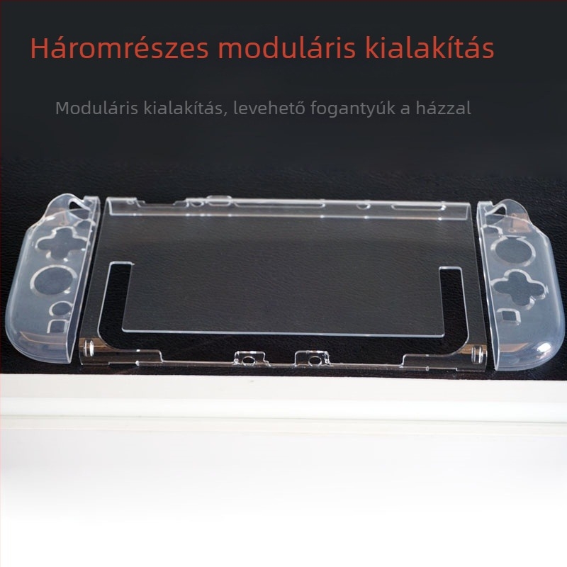 Nintendo Switch 2 védőtok PC+TPU, átlátszó, 35 g, Shenzhen eredetű, csomagolás: színes doboz