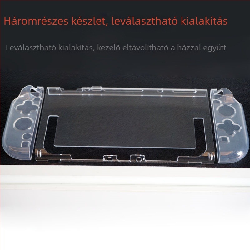 Nintendo Switch 2 védőtok PC+TPU, átlátszó, 35 g, Shenzhen eredetű, csomagolás: színes doboz