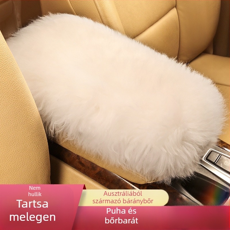 Autó középső kartámasz párna – tiszta gyapjú plüss, Xingyue, univerzális