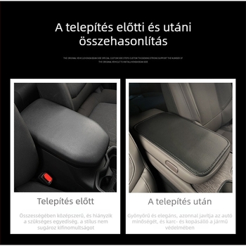 Autó könyöktámasz fedél, bőr, univerzális illeszkedés, testreszabható feldolgozás
