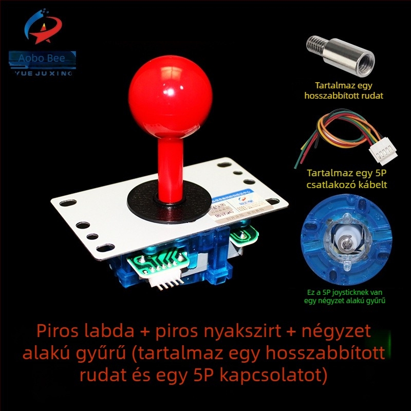 Arcade harci joystick JX-009; vasból készült; 1 játékos; arcade gépekhez; OEM testreszabás elérhető.