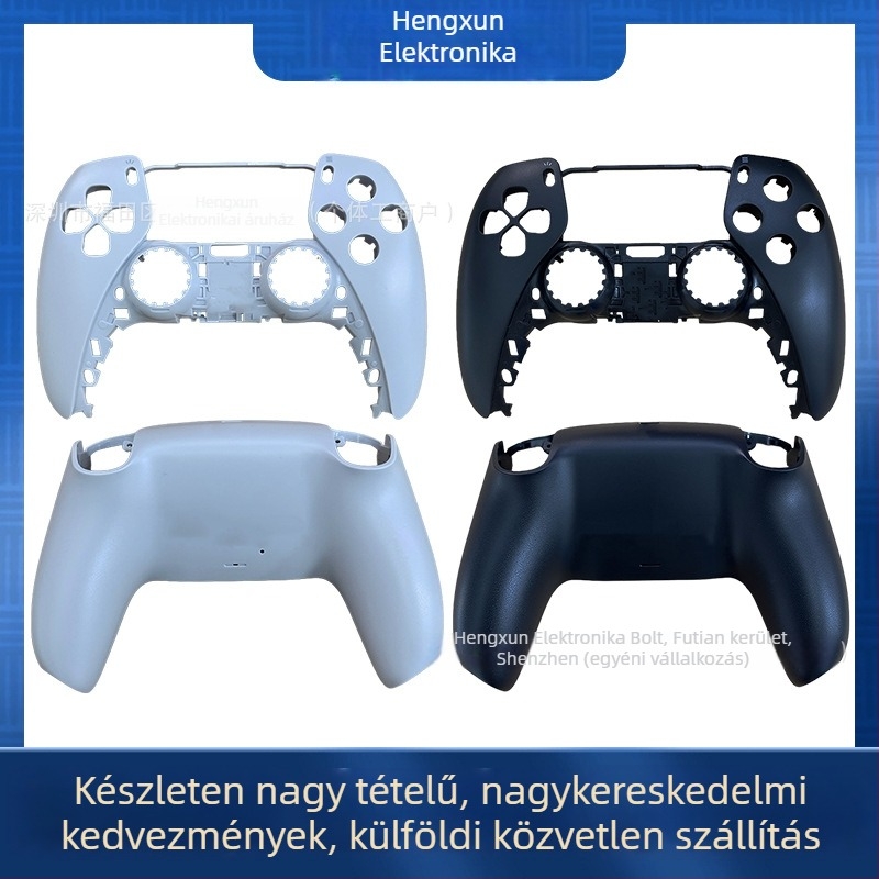PS5 kontrollertok – felső és alsó burkolat, kompatibilis a PS5 gamepadhez, új, tartalmazza a burkolatot