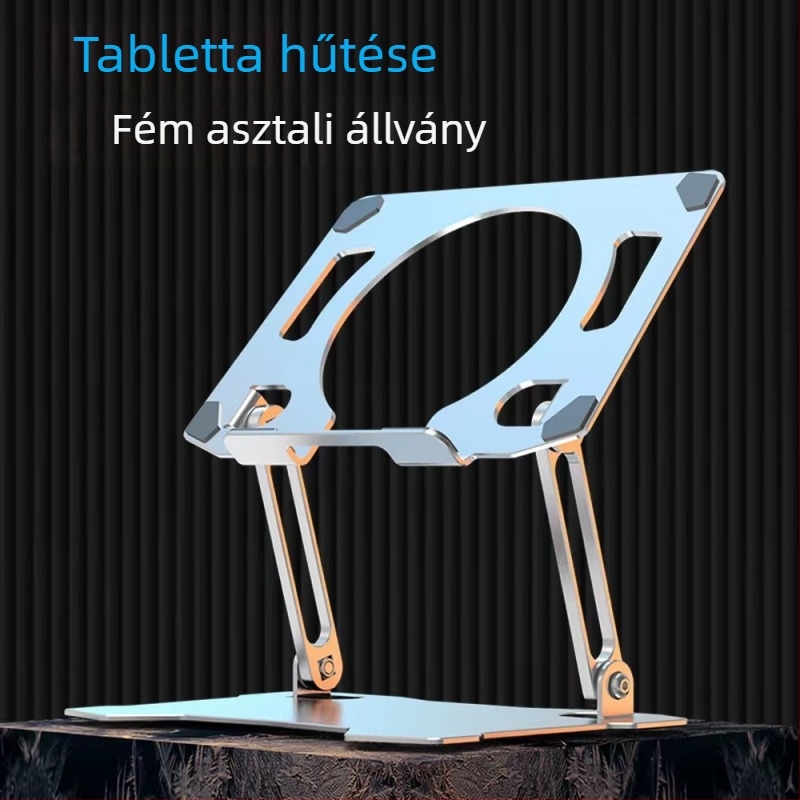 Tablettahűtő állvány TYPE-C interfésszel, szilárdtest hűtőanyag, ABS ház, vezetékes csatlakozás, kompatibilis tabletekkel/iPad-dal.