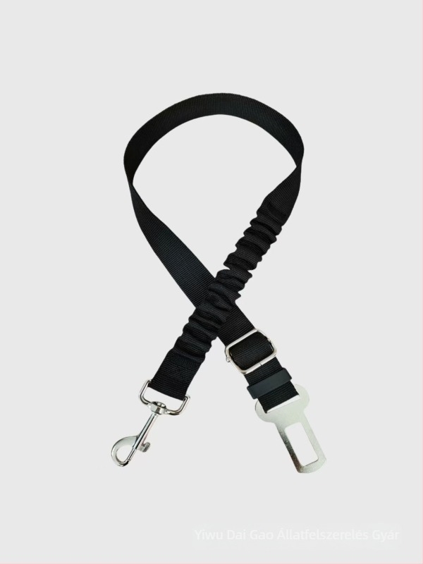 Nylon autóba való kutya biztonsági öv, teleszkópos, rugalmas, csillapítóval, állítható