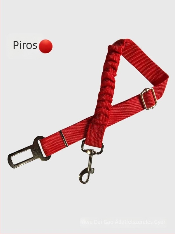 Nylon autóba való kutya biztonsági öv, teleszkópos, rugalmas, csillapítóval, állítható