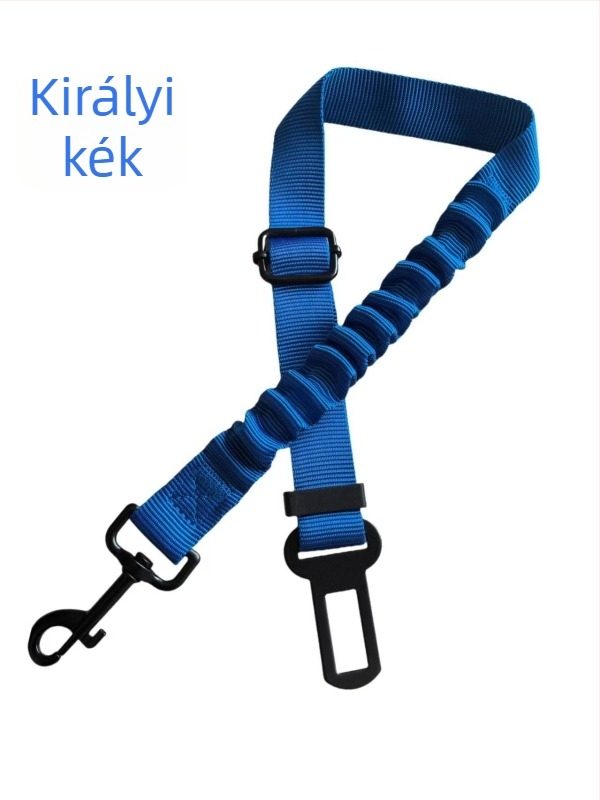 Nylon autóba való kutya biztonsági öv, teleszkópos, rugalmas, csillapítóval, állítható