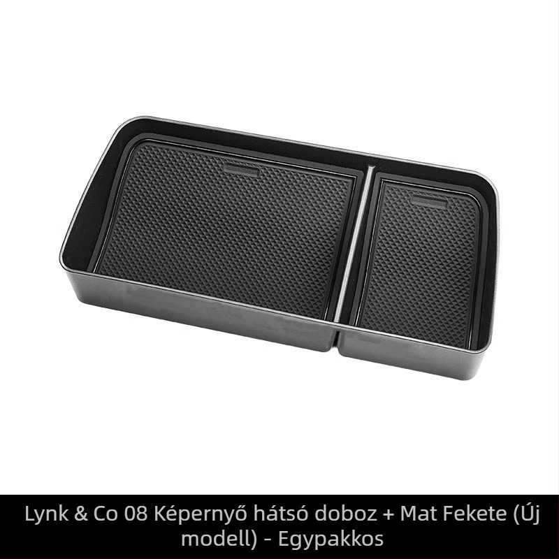 Középkonzol tároló doboz, modell Z1, anyag TPE, ragasztóval történő szerelés.
