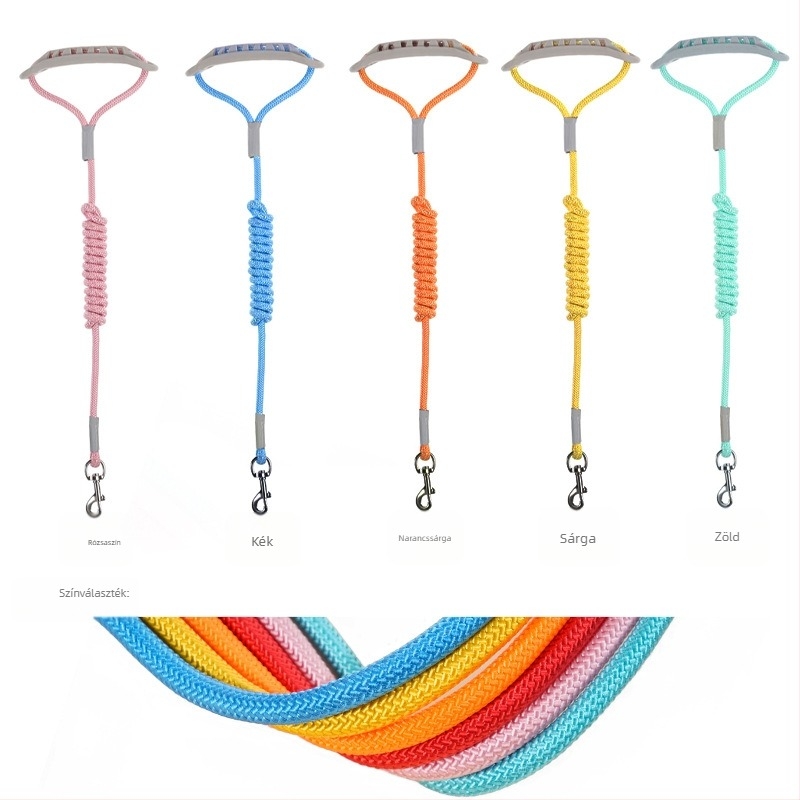 Légáteresztő nylon kutyapóráz kistestű kutyáknak, mellkasi hám