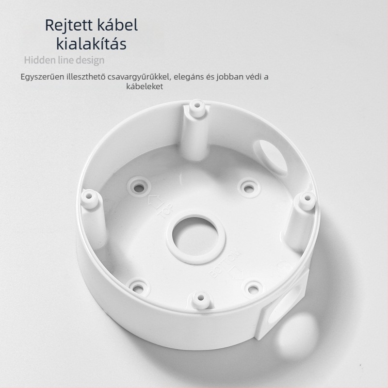 ABS műanyag félgömbös mennyezeti szerelő kamera megfigyelő rendszerekhez, alaplappal és kábelkezelő dobozzal