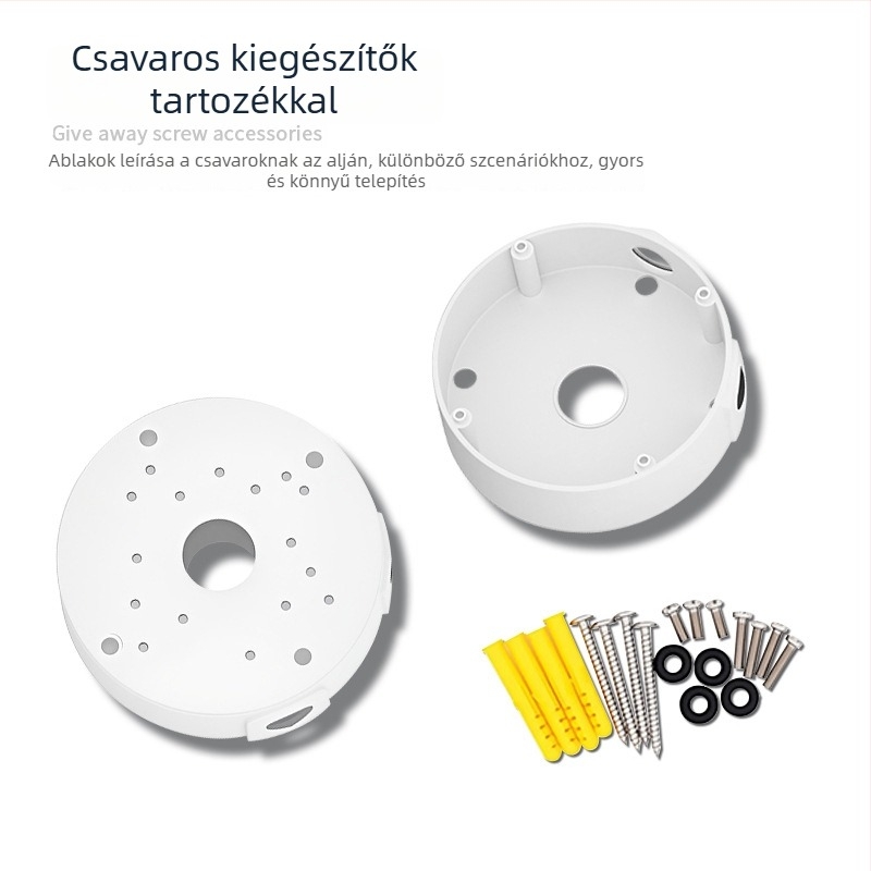 ABS műanyag félgömbös mennyezeti szerelő kamera megfigyelő rendszerekhez, alaplappal és kábelkezelő dobozzal