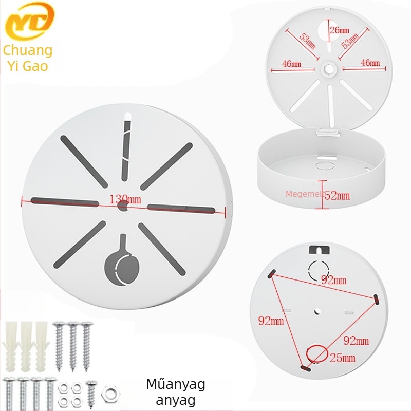 ABS műanyag félgömbös mennyezeti szerelő kamera megfigyelő rendszerekhez, alaplappal és kábelkezelő dobozzal